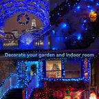 Christmas Porch String Lights, 33ft 100 LED Waterproof