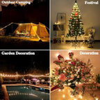 Camping Tent String Lights, 32.8ft Rechargeable LED
