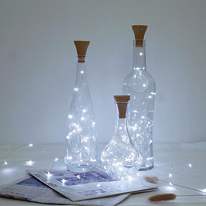 Christmas Patio String Lights 8-Pack, 20 LED Waterproof