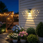2-Pack Warm White Solar Patio Lights, Outdoor LED