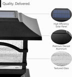 Solar Post Cap Lights, Waterproof LED