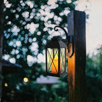 Solar Hanging Lanterns 2-Pack, Backyard Hanging LED Decor