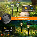 8-Pack Solar Landscape Lights for Garden