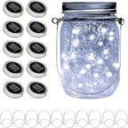 10-Pack Patio String Lights, Weatherproof LED