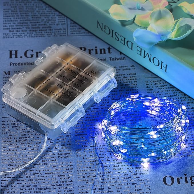 Christmas String Lights, 6ft Waterproof Twinkle Lights