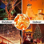 Christmas String Lights, 33ft 100 LED Waterproof Twinkle Lights