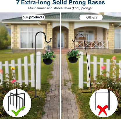 Heavy-Duty Shepherd's Hooks, 60" Garden
