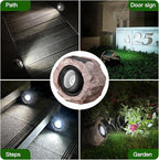 Solar Wall Spotlights 2-Pack, LED