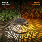 2-Pack Backyard Solar Outdoor Lanterns, Elegant Waterproof LED