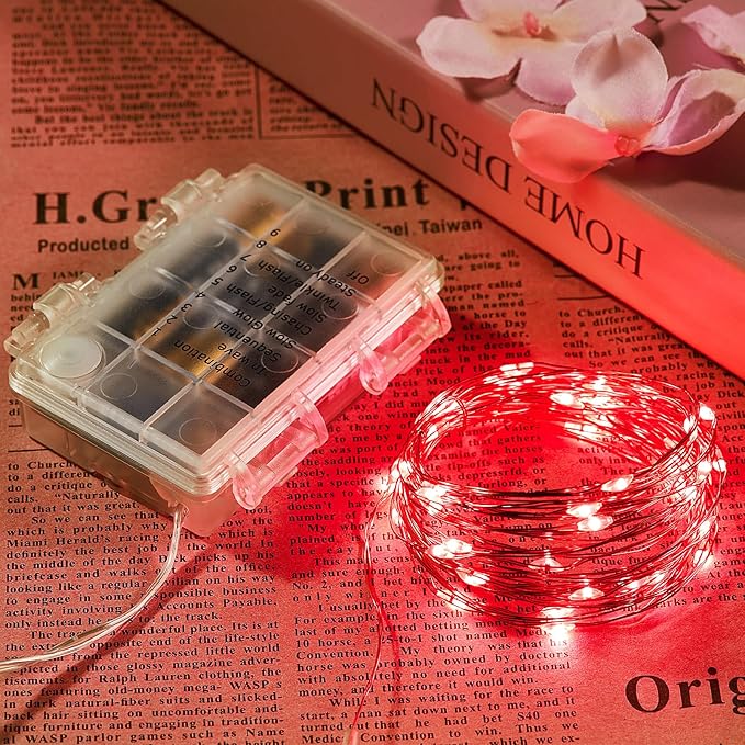 Christmas Fairy Lights, 6ft Battery Twinkle Lights