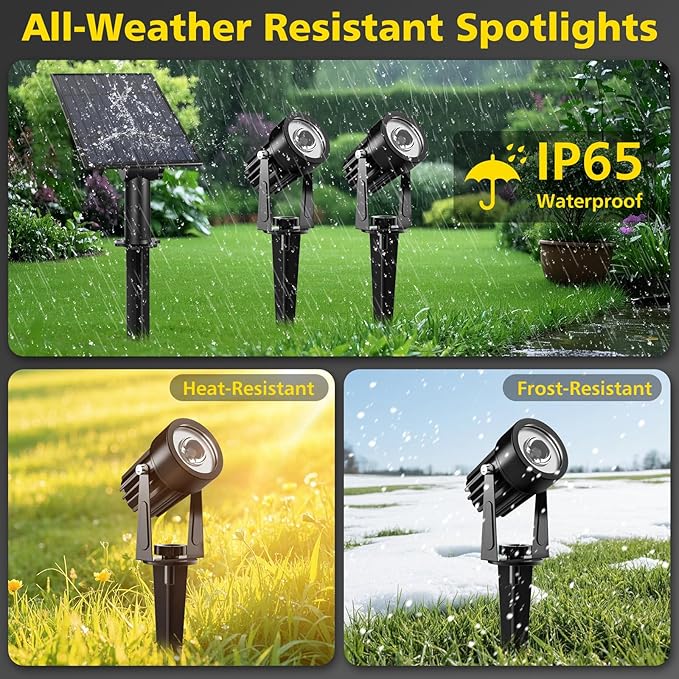 Solar Spotlights, Waterproof Yard LED