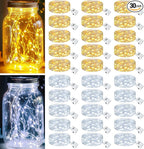 Christmas Fairy Lights 30-Pack, 7ft 20 LED Battery Twinkle Lights