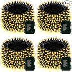 4-Pack 160ft Christmas LED String Lights, Waterproof Timer Lights