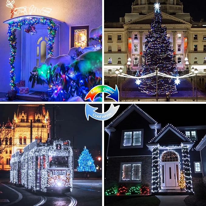 Café-Style Outdoor String Lights, 80ft Globe Bulbs