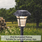 12-Pack Flat Solar Walkway Lights, Waterproof LED