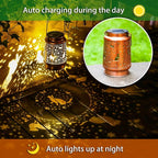 Cat Solar Hanging Lanterns 2-Pack, Elegant Yard Decor