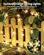Christmas Patio String Lights 2-Pack, 52ft 120 LED Waterproof