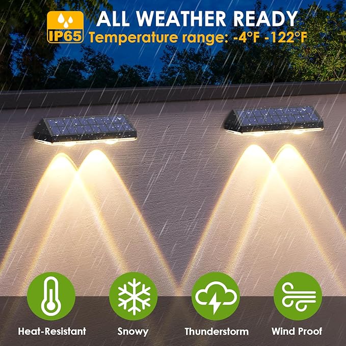 12-Pack Solar Yard Lights, LED