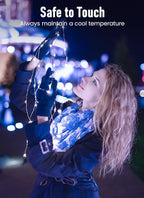 4-Pack 33ft Christmas LED String Lights, Waterproof Timer Lights