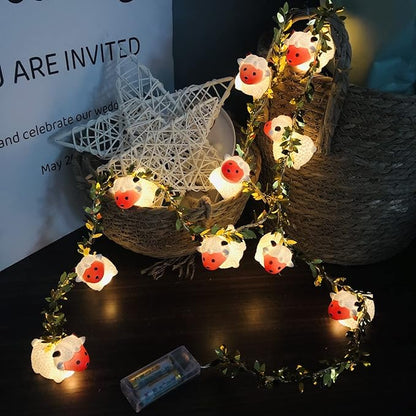 Gold String Lights for Porch, Waterproof LED