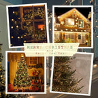 4-Pack 132ft Christmas LED String Lights, Waterproof Timer Lights