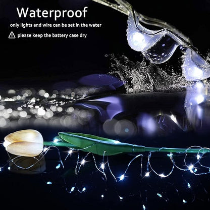 Christmas Patio String Lights 15-Pack, 6ft 20 LED Waterproof