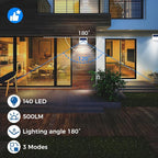 10-Pack Solar Stair Step Lights, Cool White Waterproof