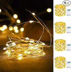 Christmas String Lights, 16ft 50 LED Waterproof Twinkle Lights