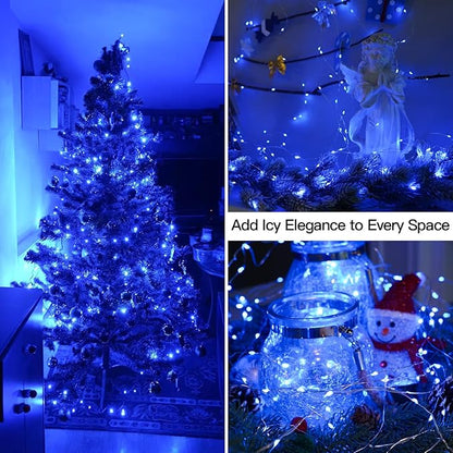33ft Christmas LED String Lights, Waterproof Timer Lights
