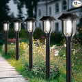 12-Pack Solar Pathway Lights, Waterproof LED Walkway Lights