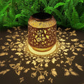 Butterfly Solar Lantern Set, Rustic Patio Lighting