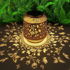 Butterfly Solar Lantern Set, Rustic Patio Lighting