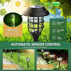 Cold White Solar Pathway Lights 12-Pack, Garden LED