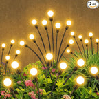 4-Pack Solar Pathway Lights, Waterproof LED Driveway Lights