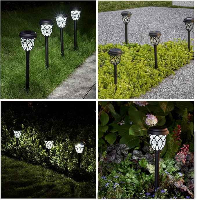 Solar Pathway Lights 10-Pack, Driveway LED