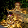 2-Pack Charming Hummingbird Solar Lanterns for Yard, Waterproof LED