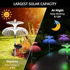 3-Pack Solar Path Lights, Outdoor Garden LED