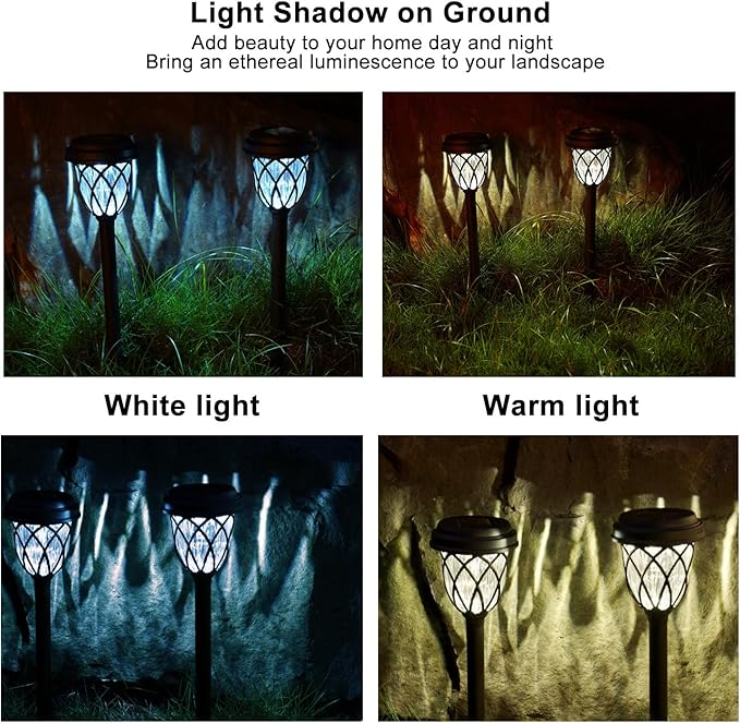 Solar Pathway Lights 10-Pack, Driveway LED