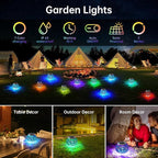 Mosaic Solar Lawn Figurine Light, Waterproof