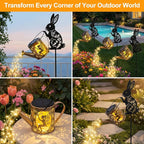 Solar Bunny Garden Statue Light, Outdoor Decor