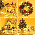 Christmas String Lights, 33ft 100 LED Waterproof Twinkle Lights