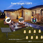 Yard String Lights, 120ft Weatherproof LED
