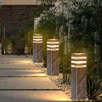Bronze Solar Patio Post Lights, Outdoor LED Caps
