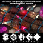 Christmas Twinkle Lights, 20ft Waterproof for Patio