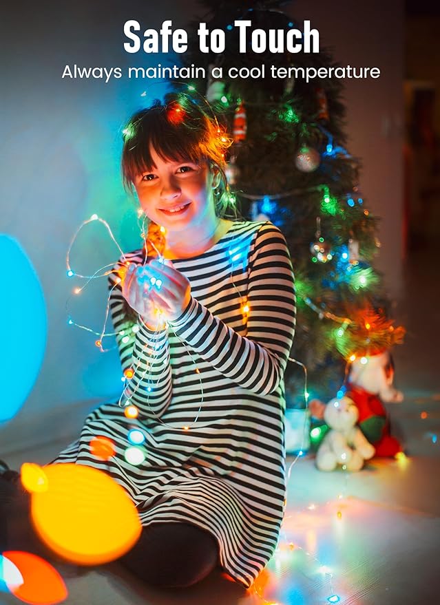 Christmas LED String Lights, Waterproof Timer Lights