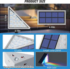6-Pack Solar Stair Motion Sensor Step Lights, RGB Waterproof