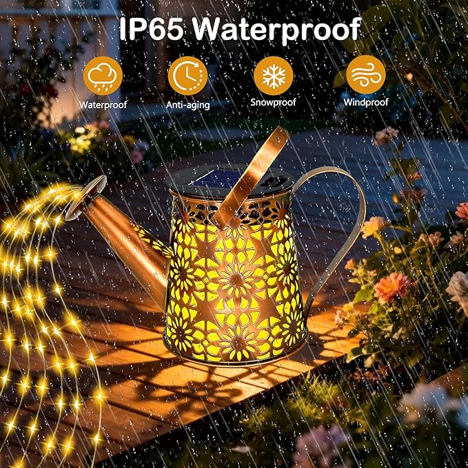 Garden Solar Porch Lanterns, Decorative Waterproof LED