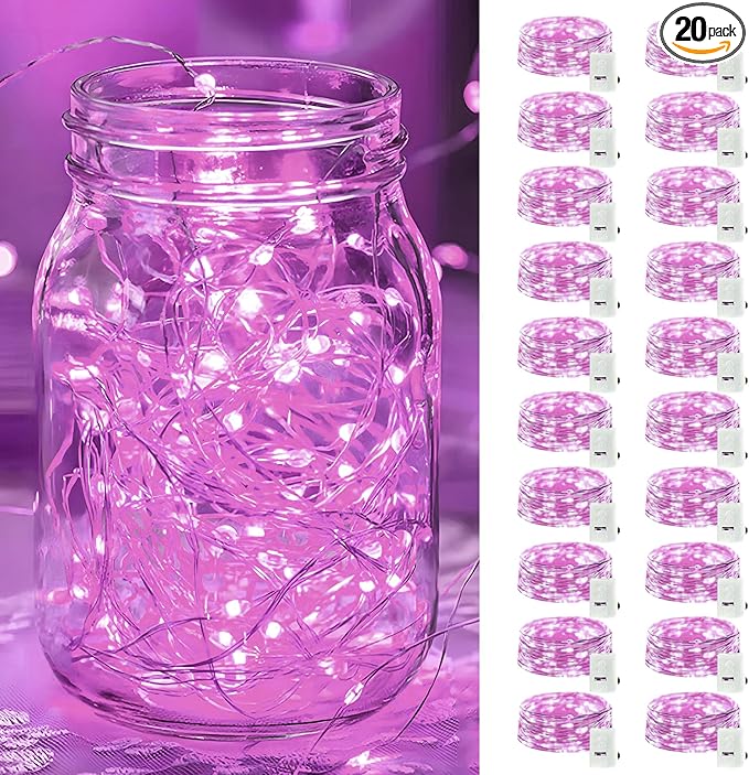 Christmas Yard String Lights 20-Pack, 20 LED Waterproof