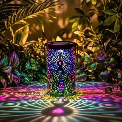 Solar Lanterns Outdoor Waterproof Peacock Decorative Lanterns Birthday Gifts for Women Solar Hanging Lantern for Yard Patio Backyard Porch Decor