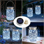 12-Pack Cool White Backyard String Lights, Weatherproof LED